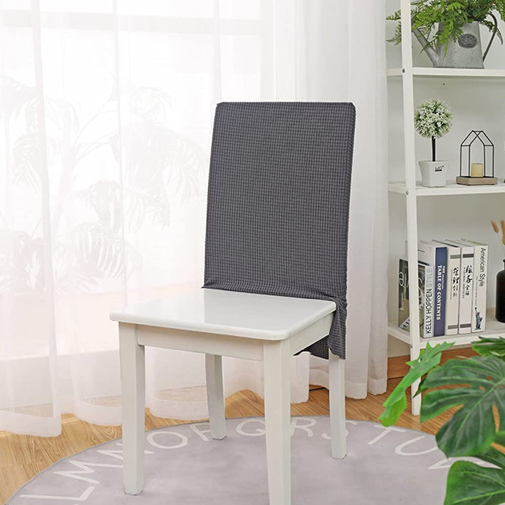 Bestenrose Stuhllehne Stuhlhussen 6er Set Stretch Stuhlrückenabdeckung Jacquard Rückenlehnenbezug mi