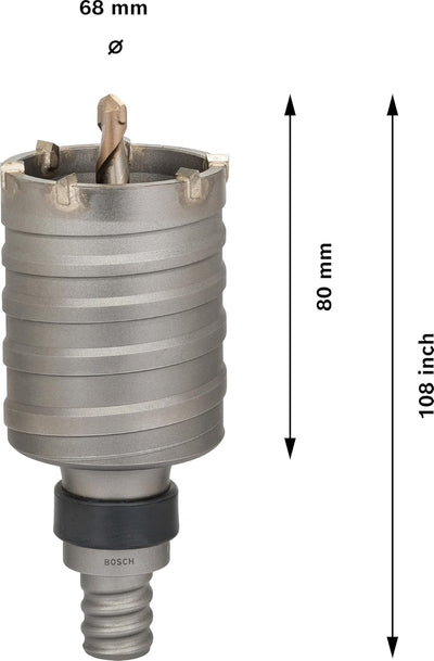 Bosch Accessories Bosch Professional Hohl-Bohrkrone SDS-max-9 Core Cutter zweiteilig mit Gewinde (Ø