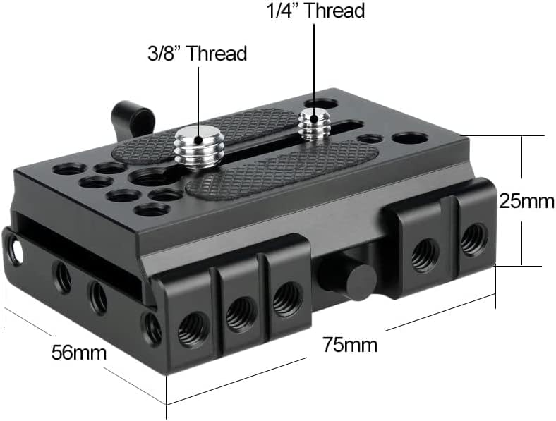 Quick Release Baseplate,NICEYRIG Kamera Schnellwechselplatte für Manfrotto 577 501 504 701 Für Stati