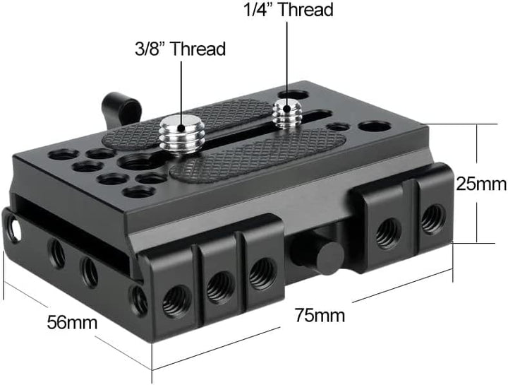 Quick Release Baseplate,NICEYRIG Kamera Schnellwechselplatte für Manfrotto 577 501 504 701 Für Stati