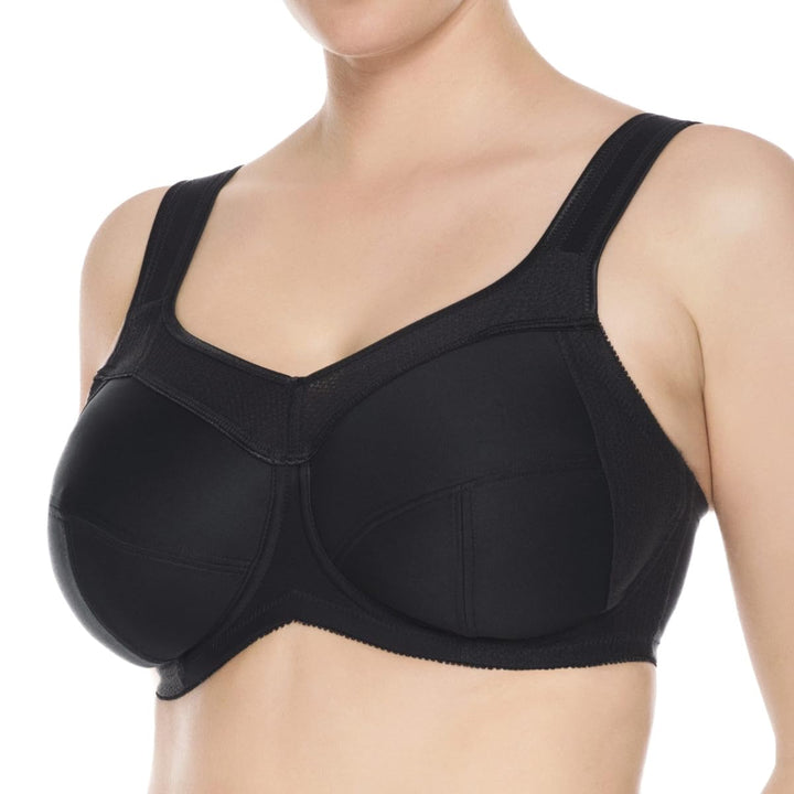 Ulla Dessous - Kate - Sport und Entlastungs-BH mit Bügel (70 G Schwarz)