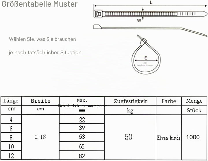 XINGO 1000 Stück Kabelbinder Apfelgrün, 300mm x 4.8mm, 22,7 kg Zugfestigkeit, UV-beständig, Selbstsi