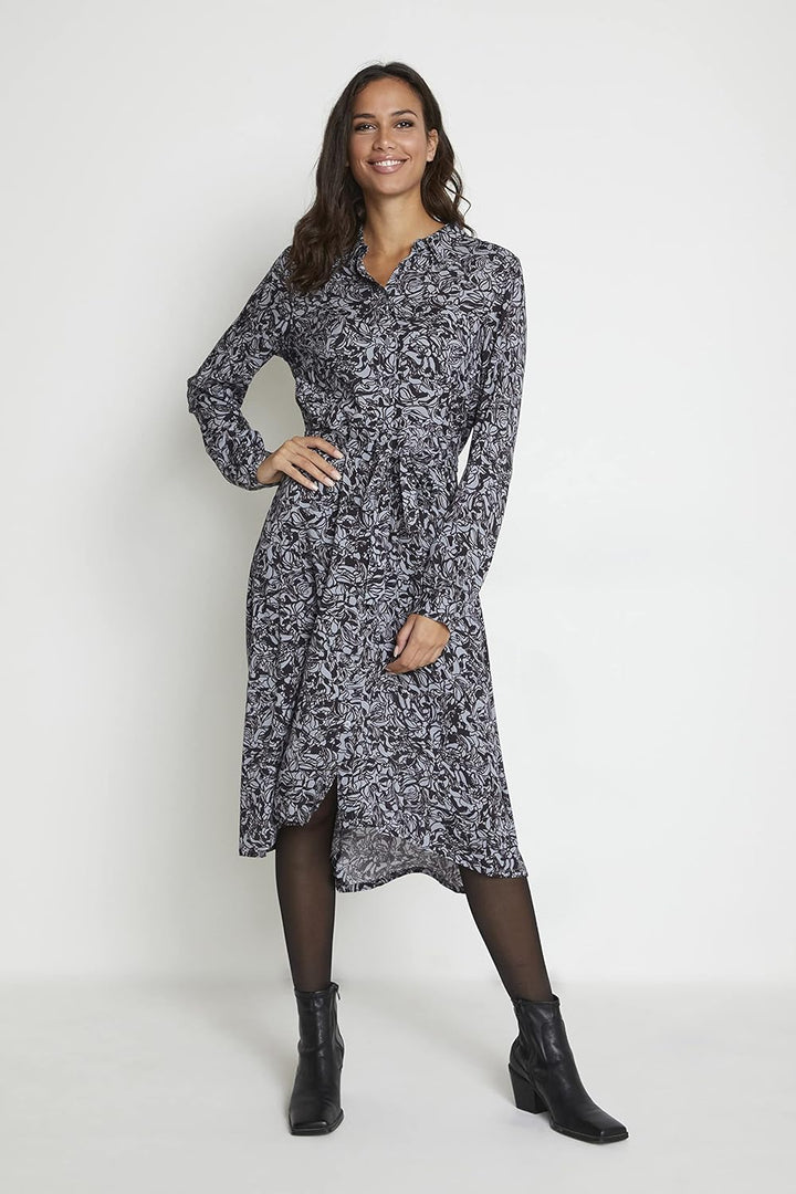 KAFFE Kleid KAclark, Tradewinds/Black Graphic Print