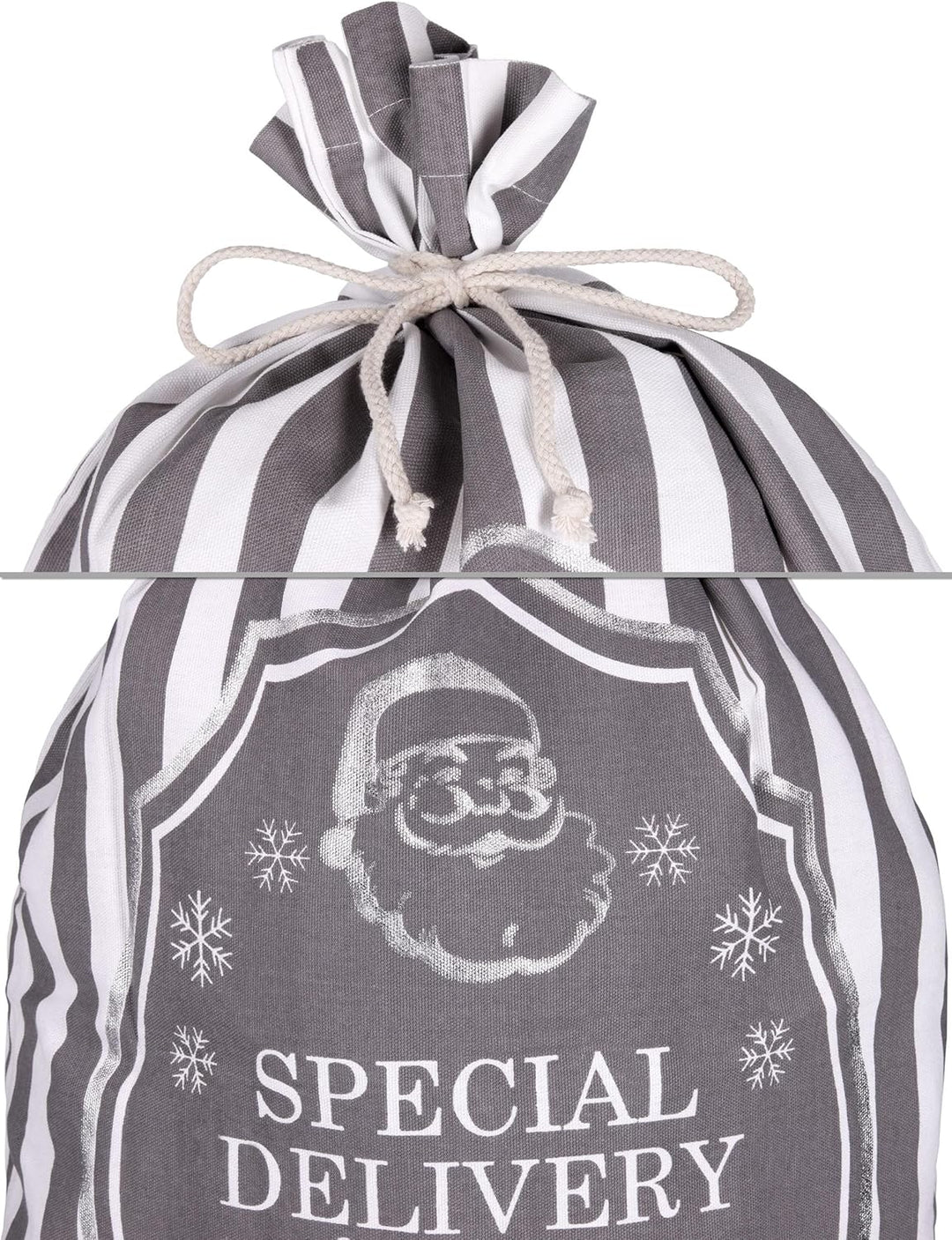 BRUBAKER 3er Set Weihnachtssack - 80 cm Geschenksack mit weihnachtlichen Motiven - Nikolausbeutel zu
