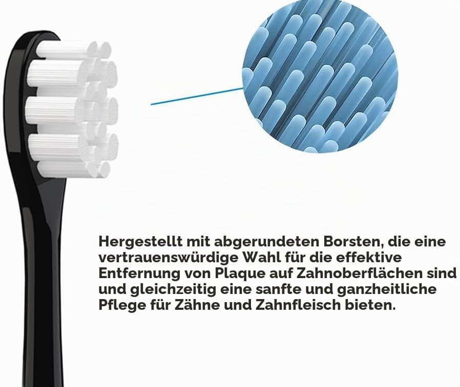 10 Pcs Kompatibel mit 7magic D36 Elektrische Zahnbürste Schallzahnbürste Ersatz Zahnbürste Köpfe, fü