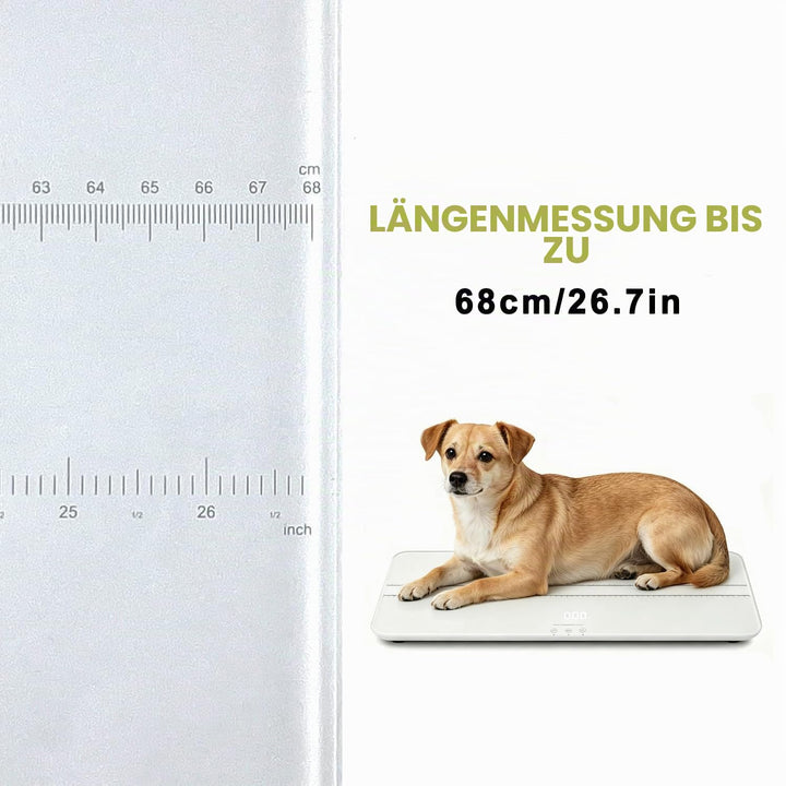 Digitale Haustierwaage für Hunde und Katzen, grosse Hundewaage, max. 220 Pfund, wiederaufladbare Ver