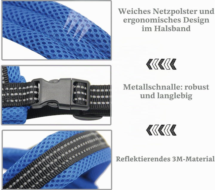 BPS® Hundegeschirr, verstellbar, 4 Grössen zur Auswahl für kleine und mittelgrosse Hunde XL Grün, XL