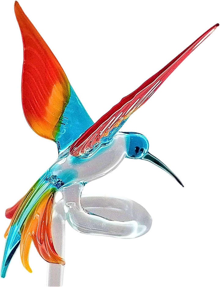 Orchideenstab, Kolibri (transp./hellblau-gelb-rot) Normale Ausführung