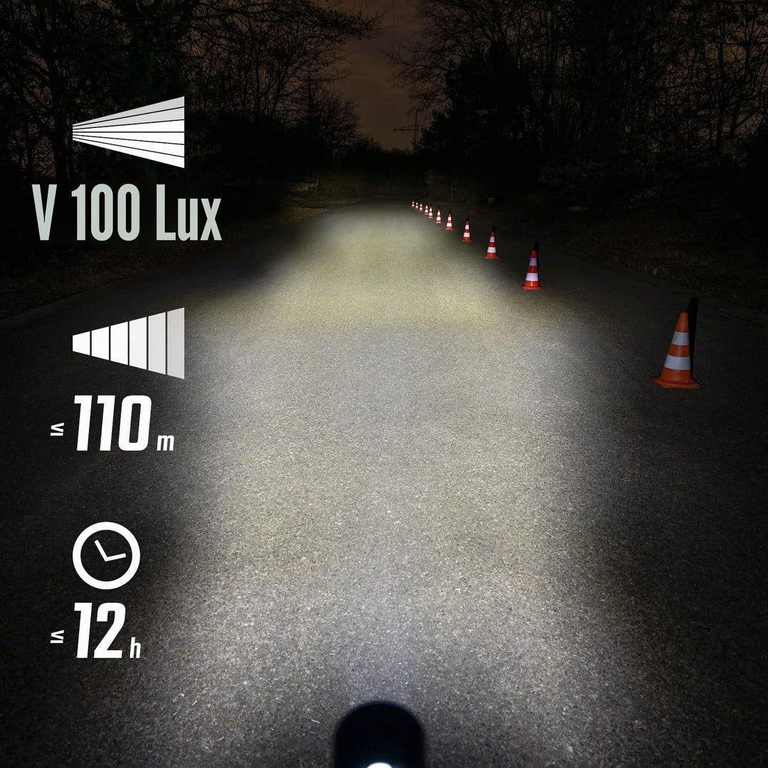 SIGMA Fahrradlicht Set Aura 100/Blaze Link (Silikonhalterung) | Innovative Kopplungsfunktion & Autom