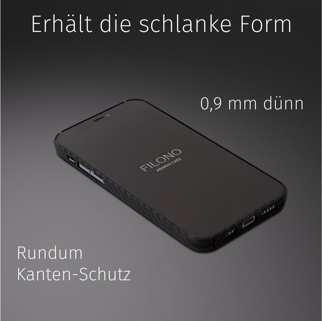 FILONO iPhone 12 Pro Aramid Hülle ultradünn iPhone 12 Pro ARAMID Case, iPhone 12 Pro ARAMID Case
