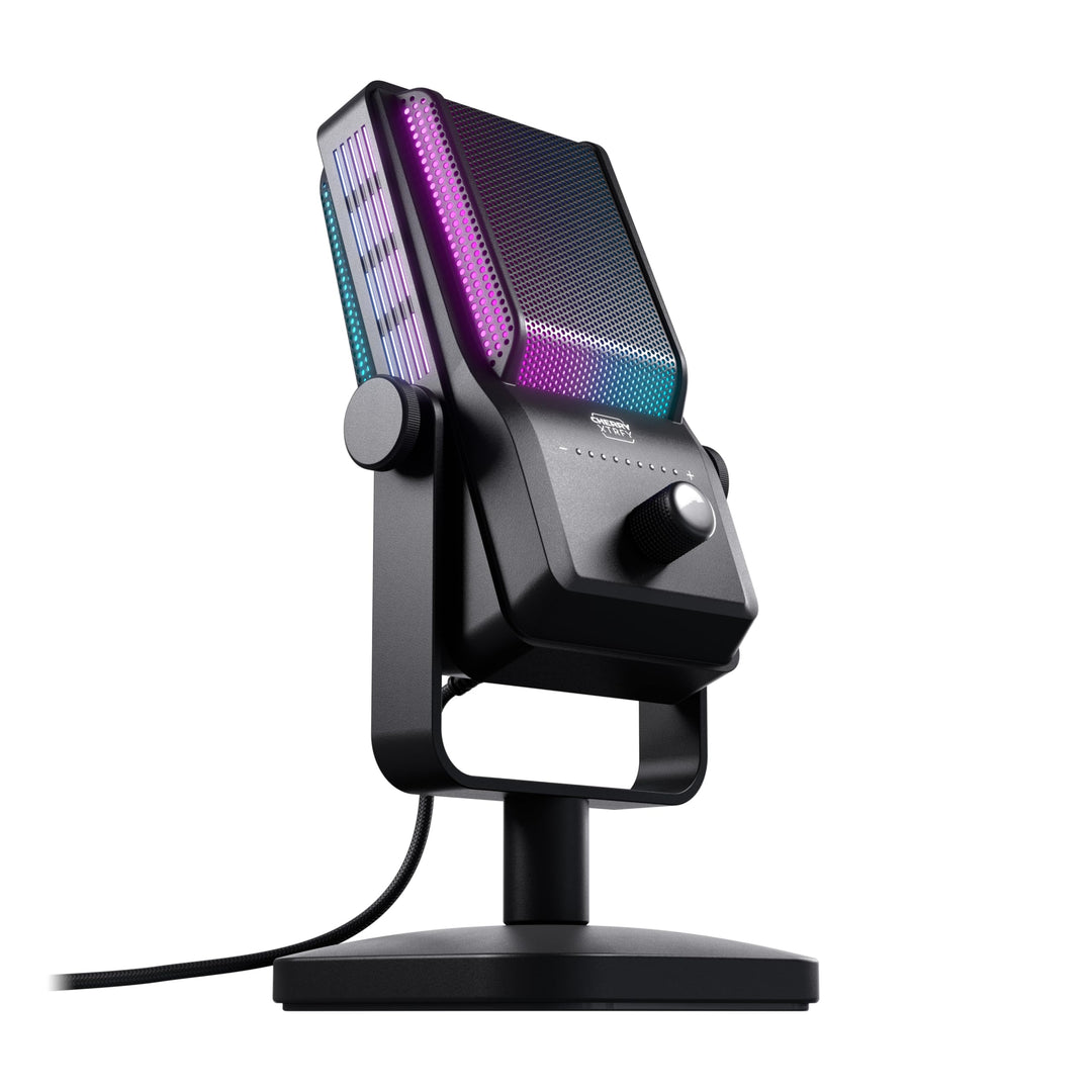 CHERRY XTRFY NGALE R, Premium-USB-Mikrofon für Aufnahmen, Gaming & Streaming, Cardioid, Plug & Play,