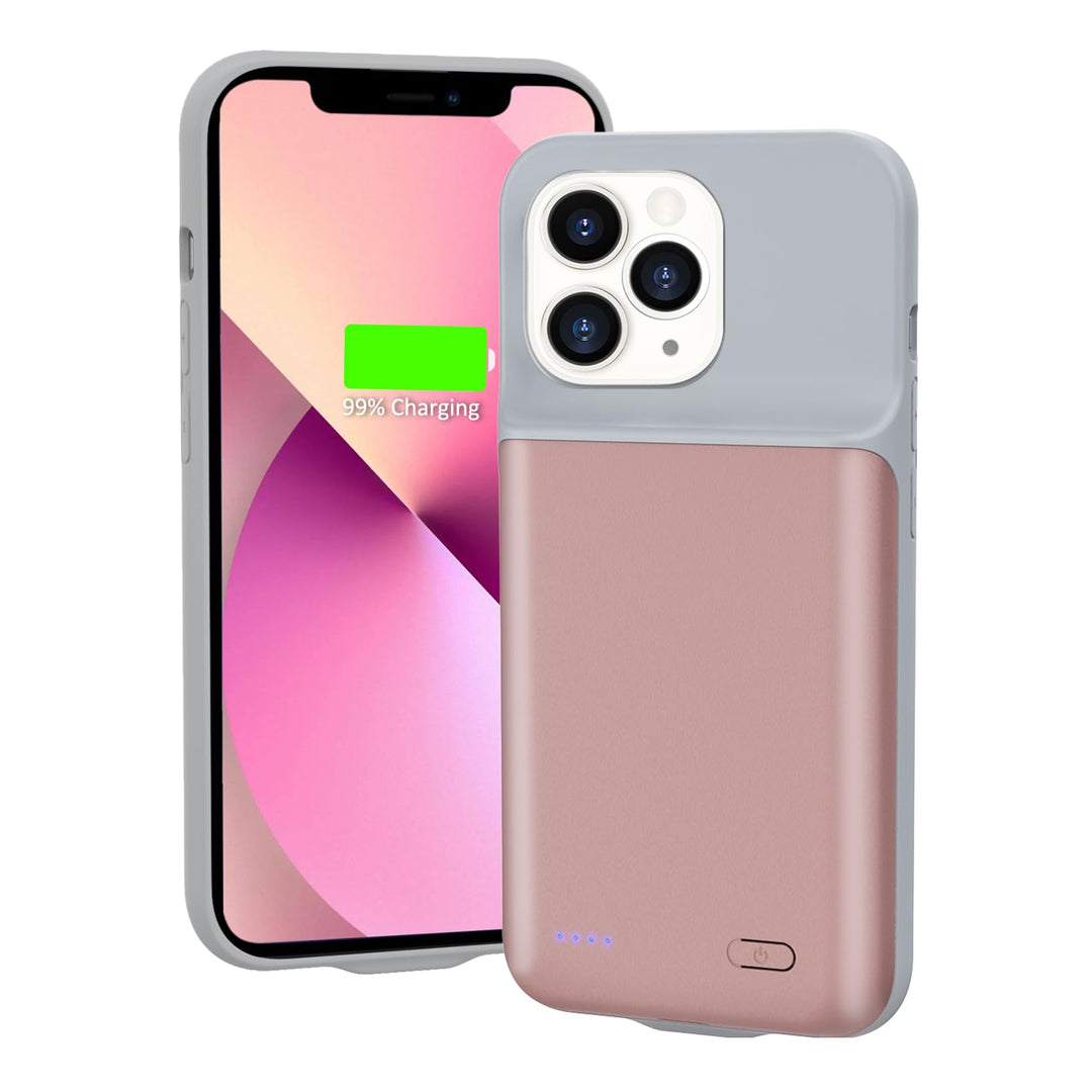 HUOBAO Batteriehülle für iPhone 13 Pro Max, [6000mAh] Ladegerät Hülle für iPhone 13 Pro Max, Schütze