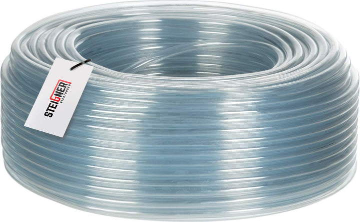 STEIGNER Benzinschlauch Wasserschlauch PVC Schlauch Transparent, Durchmesser: 8-10 mm, Länge: 20 m,