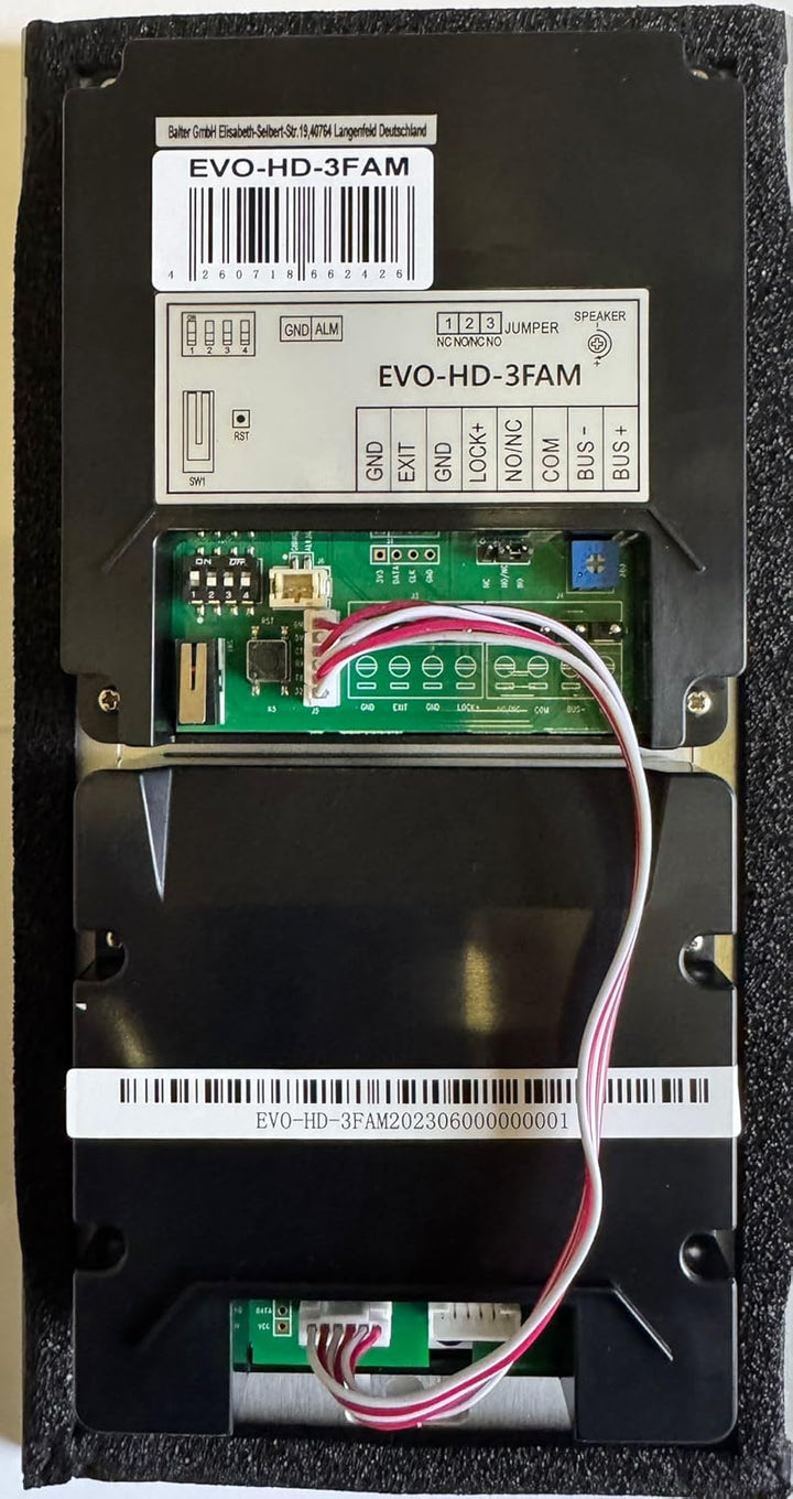 BALTER EVO HD Video Türsprechanlage Silver für 3 Familienhaus Kit, 3x Monitor 7"