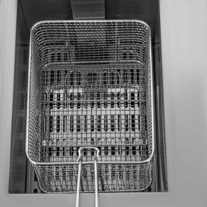 Silber Gewerbliche Elektrische Bratpfanne, Elektrische Öl-Friteuse Bratpfanne Küchenbratmaschine mit