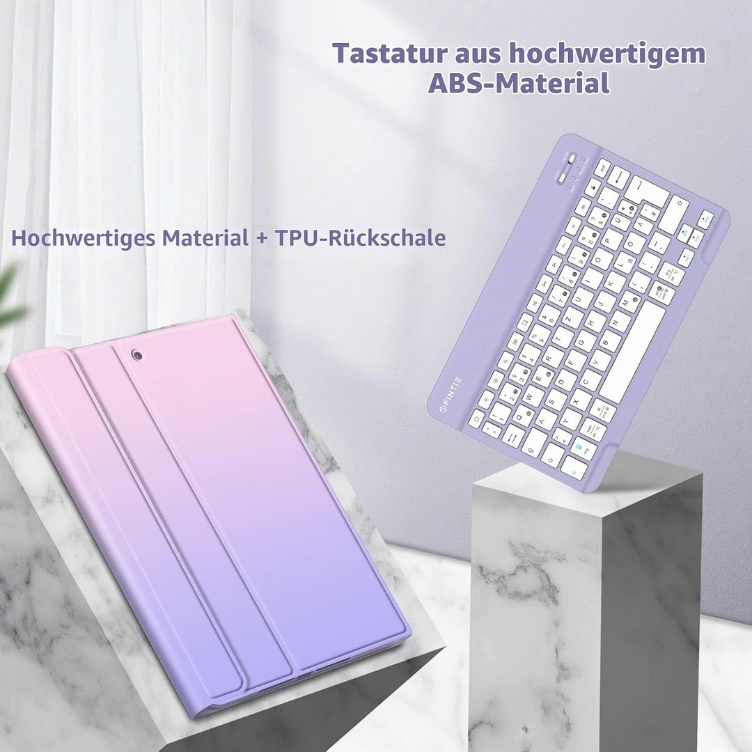 FINTIE Tastatur Hülle für iPad 10.2 Zoll (9/8/7 Generation, 2021/2020/2019) Fantacy Ombre, Fantacy O