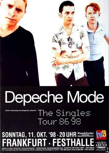 Depeche Mode - The Singles, Frankfurt 1998 » Konzertplakat/Premium Poster | Live Konzert Veranstaltu