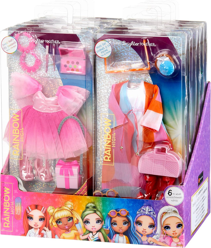 Rainbow High Fashion Pack - Überraschungsauswahl, Enthält 1 Komplettes Outfit, Schuhe, Schmuck und S