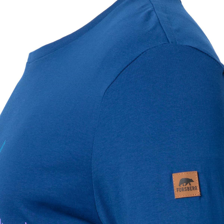 FORSBERG Longsleeve mit Audiowelle L Blau, L Blau