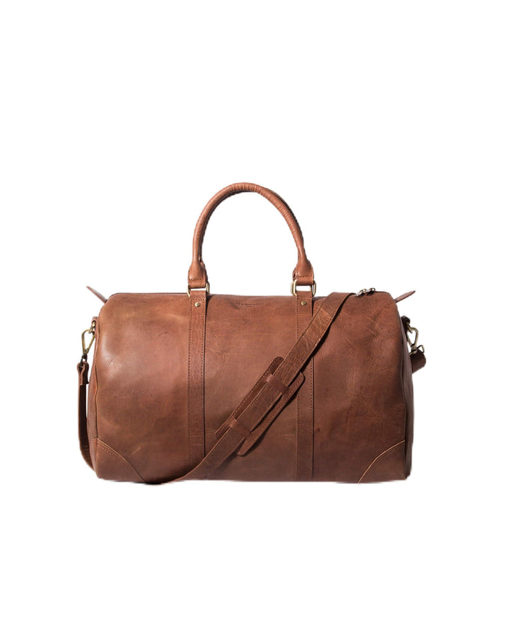 HOLZRICHTER Berlin No 8-1 (M) - Premium Weekender Reisetasche, Sporttasche & Handgepäck aus Leder -