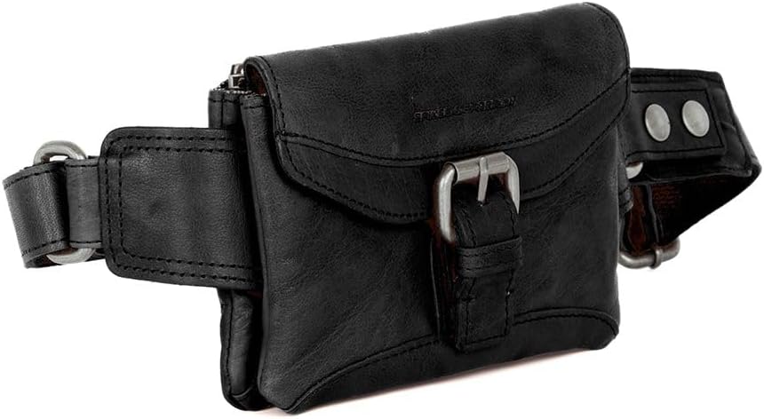Spikes &amp; Sparrow The Authentics Gürteltasche 19 cm Schwarz, Schwarz