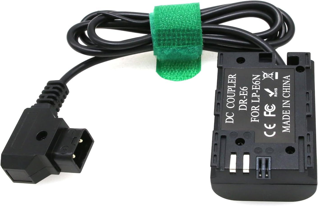 D-Tap LP-E6 Netzteil Dummy-Batterie DC-Koppler für Zacuto EVF und Canon Canon 5D II/III/IV 5DSR 6D 6