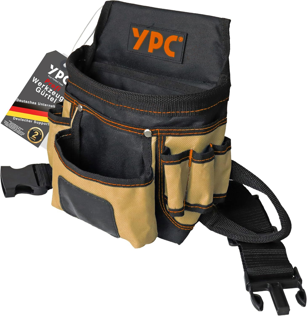 YPC Presto Werkzeug Gürteltasche XL – Werkzeuggürtel, Arbeitsgürtel, wasserfeste Werkzeugtasche mit