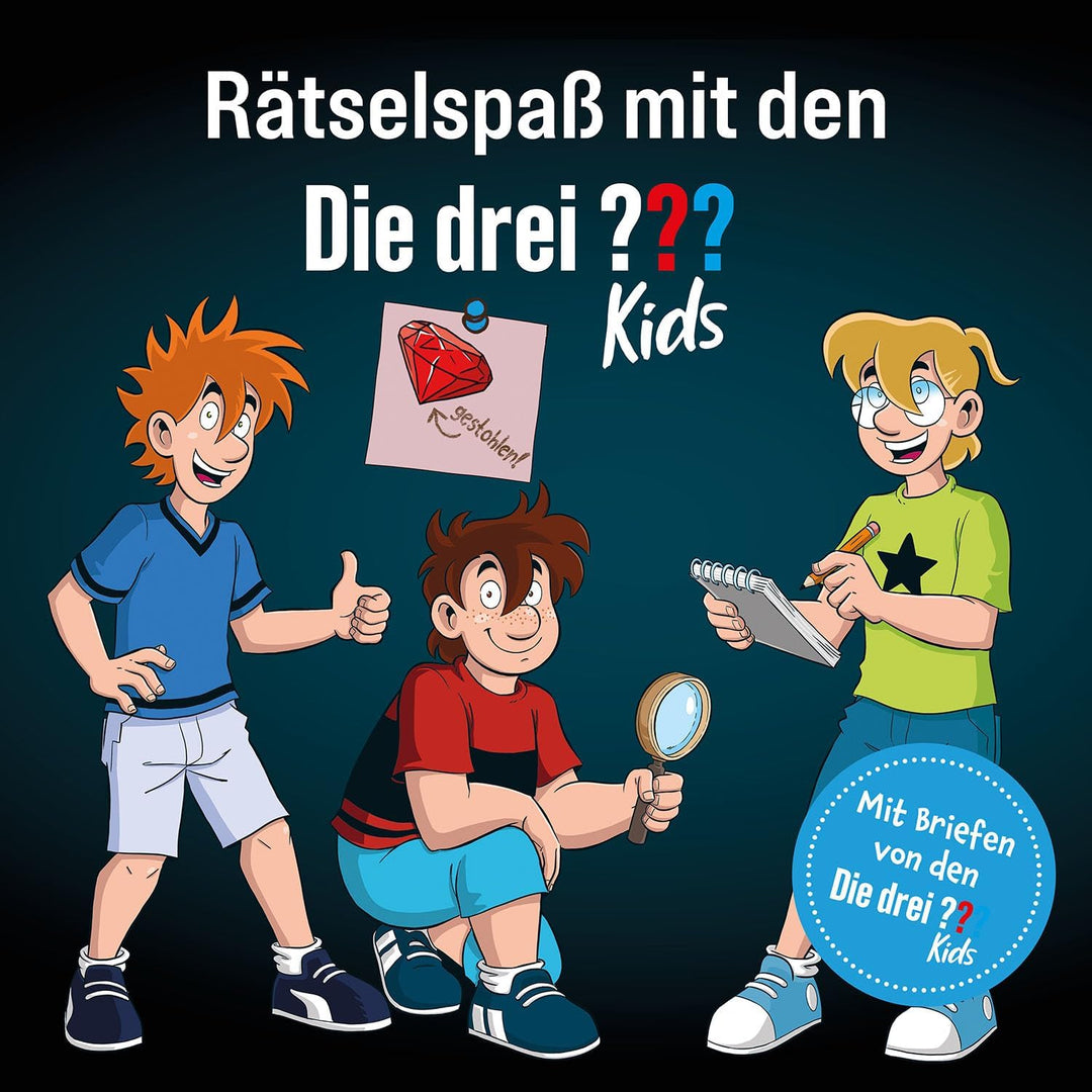 Die drei ??? Kids Rätselparty 683443 von KOSMOS, Geburtstagsparty Set, feiern mit Die drei Fragezeic