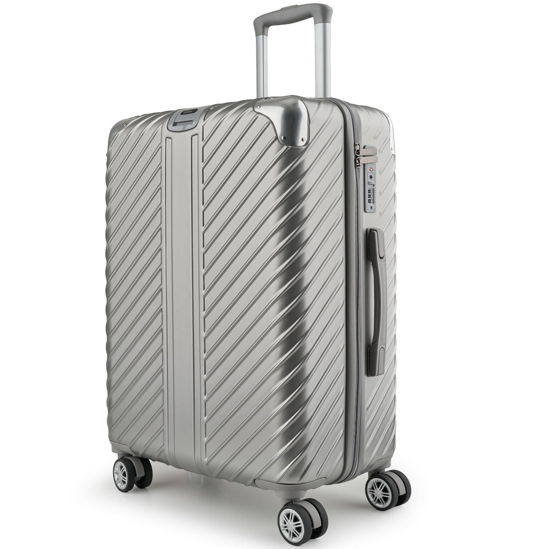 80L (64x44x28) Reisekoffer mit Rollen - Extrem Stabiler Trolley Koffer mit Laptoptaschen-Befestigung