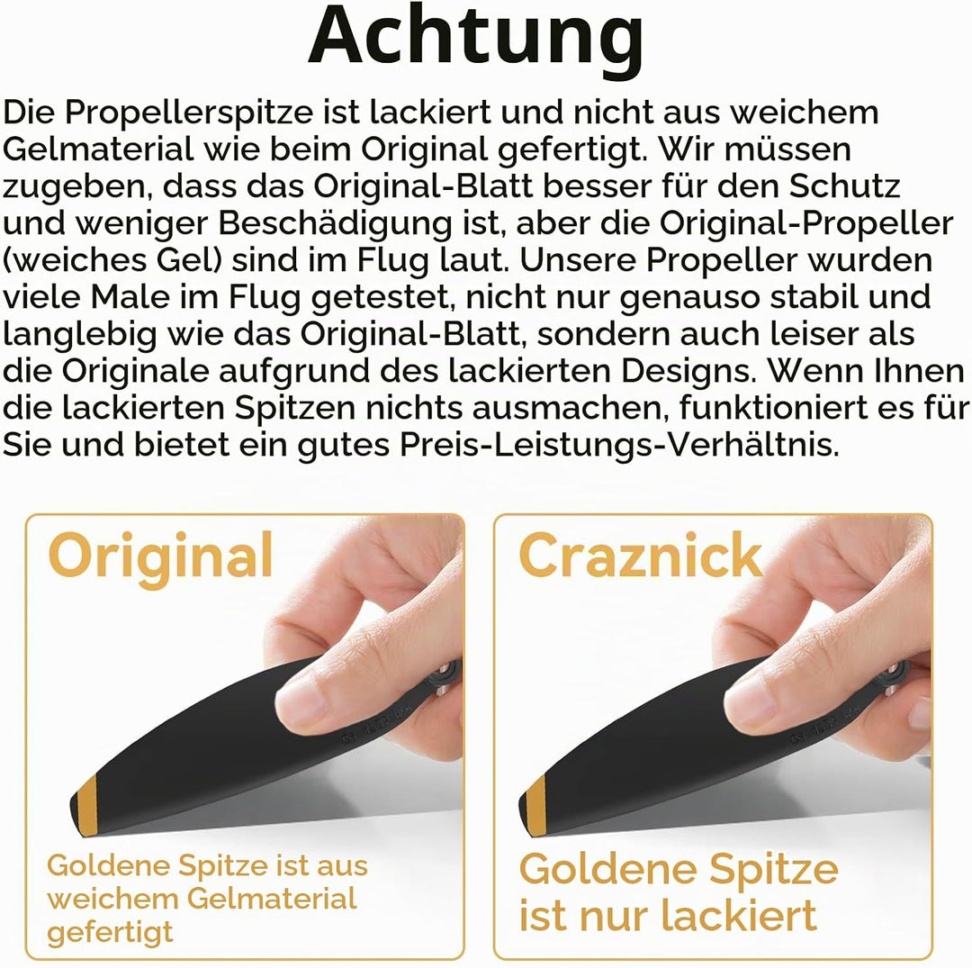 Propeller für DJI Mini 4K/2/2 SE/SE Drohnen Ersatz Propeller Blätter Geräuscharm Flügel für DJI Mini