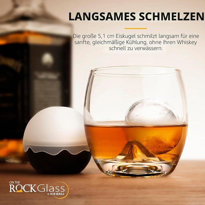 GHI on The Rock, Glas und Eiskugel Set