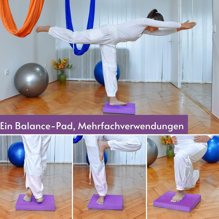 Quality Den Balance Pad, Rutschfester Weichschaum, Balancekissen für Stabilität und Koordination - H