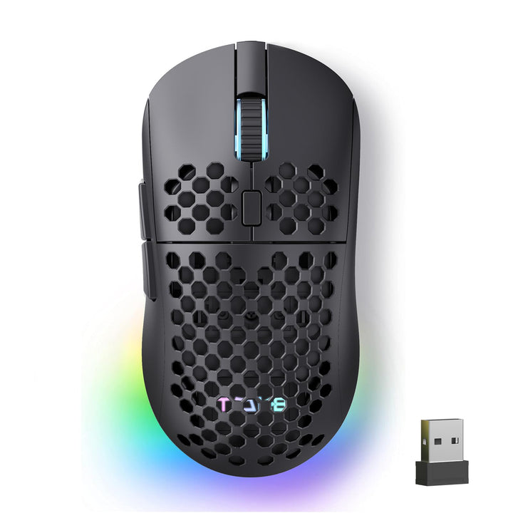 TMKB Falcon M1 Kabellose Gaming Maus - 24000 DPI, 180h Akkulaufzeit, 90g Ultra-Leicht, 6 Programmier