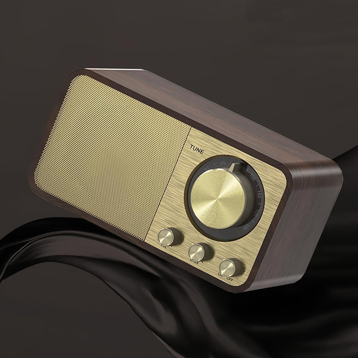Retro Radio mit Bluetooth, Nostalgie Radio Klein, Bluetooth Radio Retro, 5 Watt Lautsprecher, Vintag