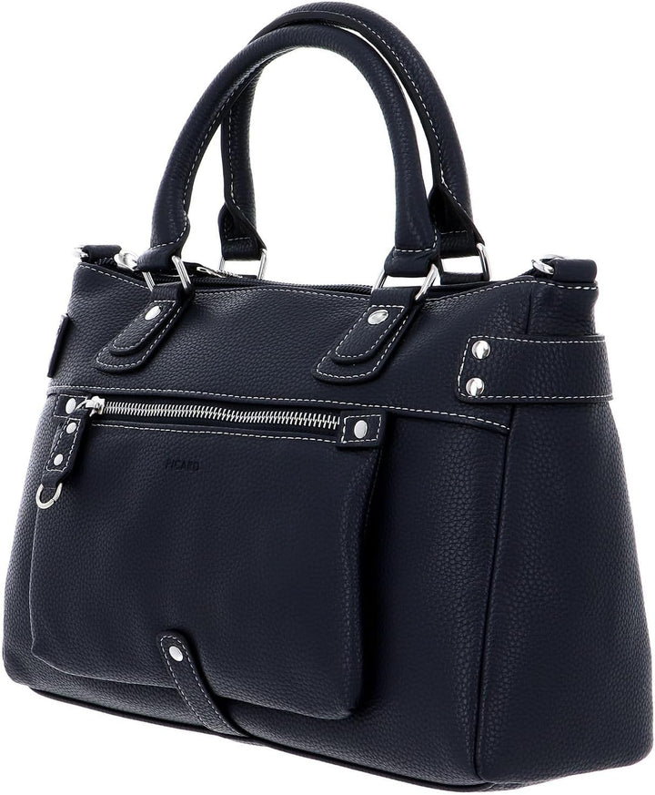 Picard Synthetik Shopper Loire Weiblich Alltag Breite 21 cm Höhe 0,5 cm Länge 34 cm Blau (Ozean), Bl