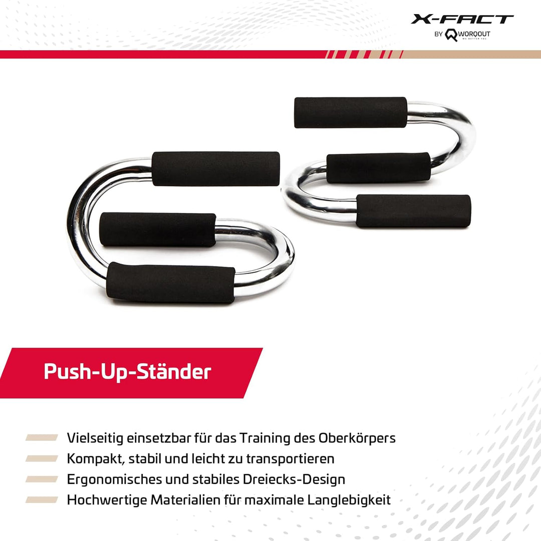 Liegestützgriffe Push Up Bars - Robuste Calisthenics Griffe aus Stahl für effektives Oberkörpertrain