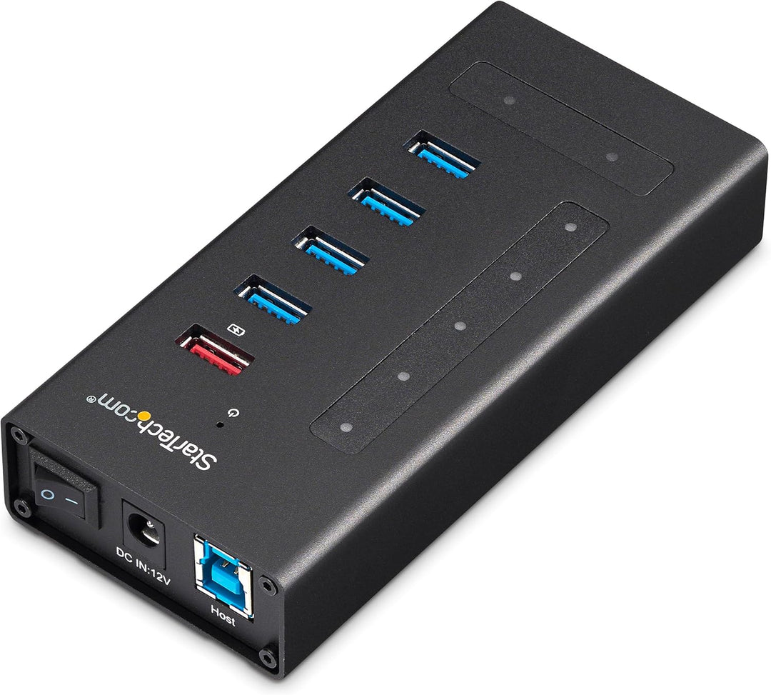 StarTech.com USB Hub 7 Port - Metall - USB-A zu 3x USB-C und 1x USB-C - USB 3.0 - 5GBit/s - Industri