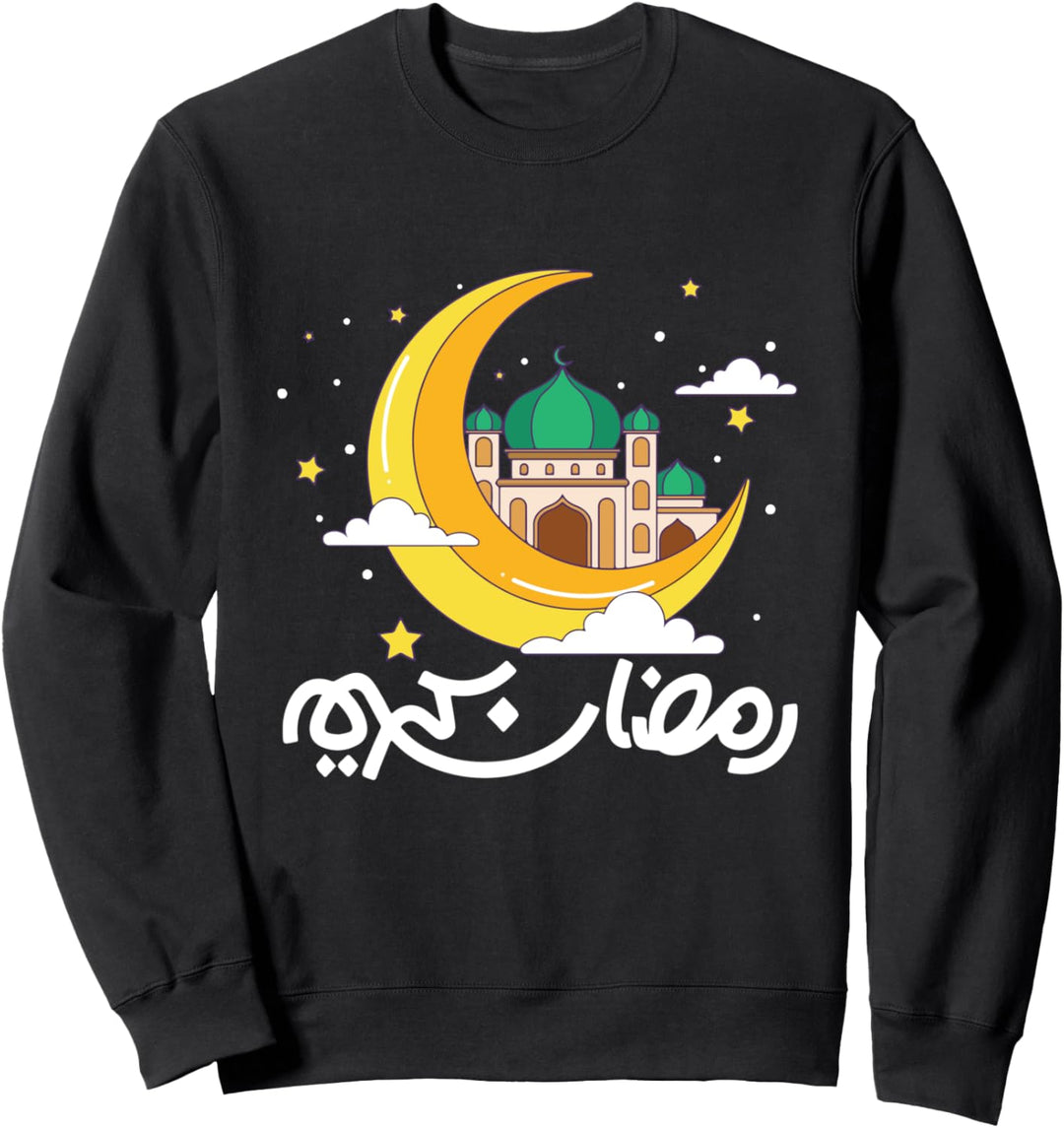 Happy Ramadan Kareem Arabische Kalligraphie - Halbmond Sweatshirt