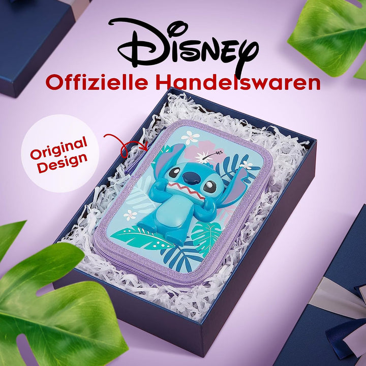 Disney Federmäppchen Mädchen Die Eiskönigin Stitch Federtasche Mädchen Gefüllt Schulmäppchen 2 3 Fäc