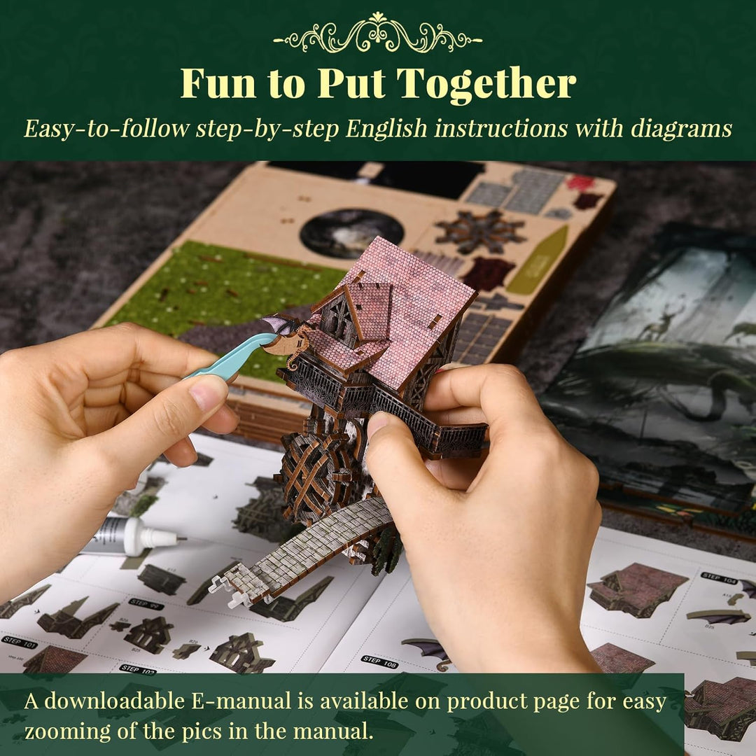 MiniCity Book Nook Kit, DIY Miniatur Puppenhaus Booknook Kit(Down The Rabbit-Hole Alice in Wonderlan