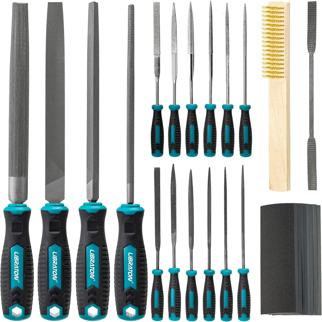 Libraton Feilenset 31tlg, Feilenset Metall, Metallfeilen Set, Schlüsselfeilen, Werkstattfeile Satz f