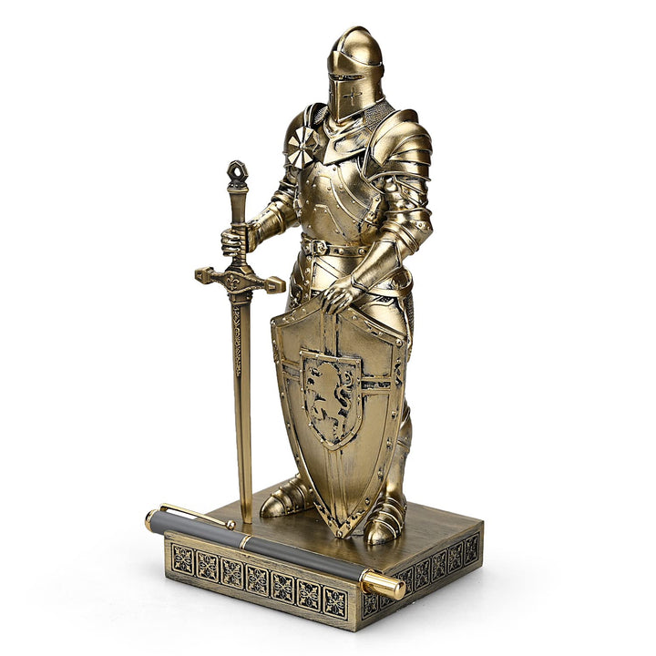 HDMbigmi King's Guard Ornament Ritter Statue für Schreibtisch, Desktop Zubehör Stifthalter Stifthalt