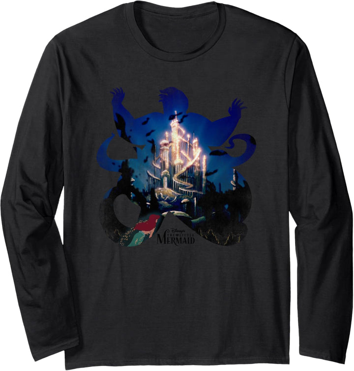 Disney Little Mermaid Ursula Silhouette Langarmshirt