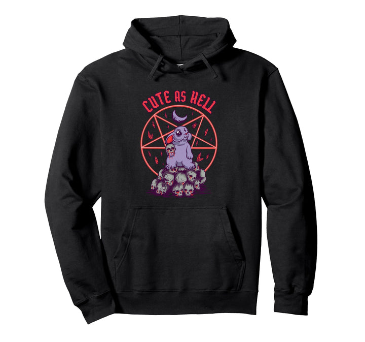 Cute as Hell pentagram goth grunge Pullover Hoodie