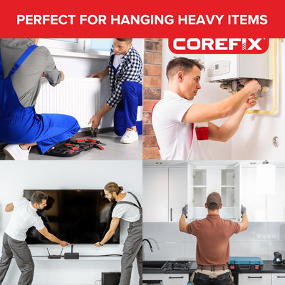 Corefix PLUS30, Schwerlast-Gipsplattendübel, getestet bis 250 kg, 24 Stück in Grosspackung