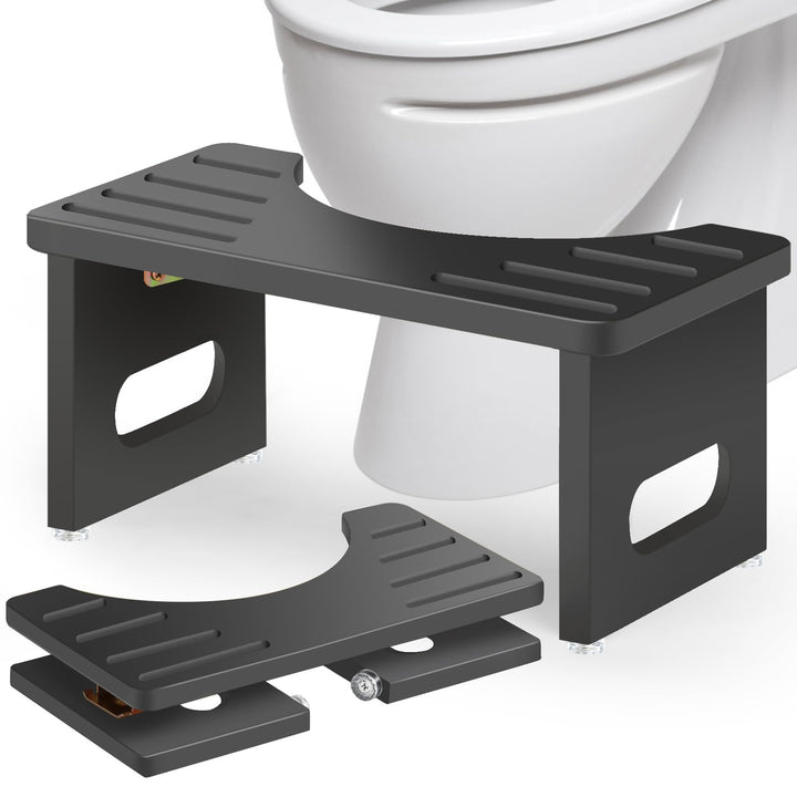 Toilettenhocker Holz, Klappbarer WC Hocker für Erwachsene, Toilettenhocker Erwachsene,Tritthocker Kl