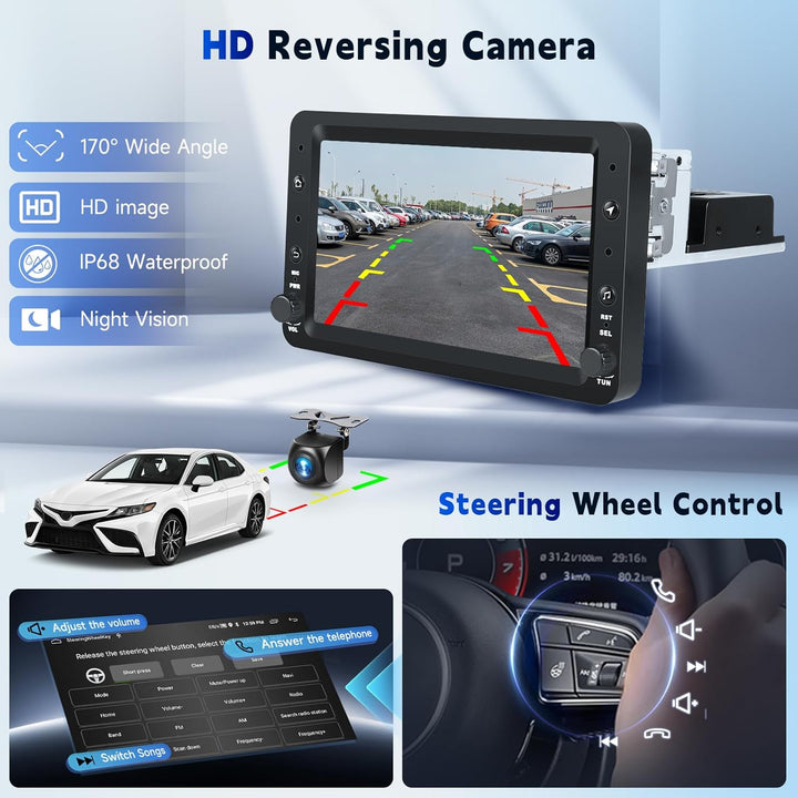 VECHTEL Autoradio 2G+64G Android 15 für Alfa Romeo 159 2004-2011, 7 Zoll HD Touchscreen Auto Radio m