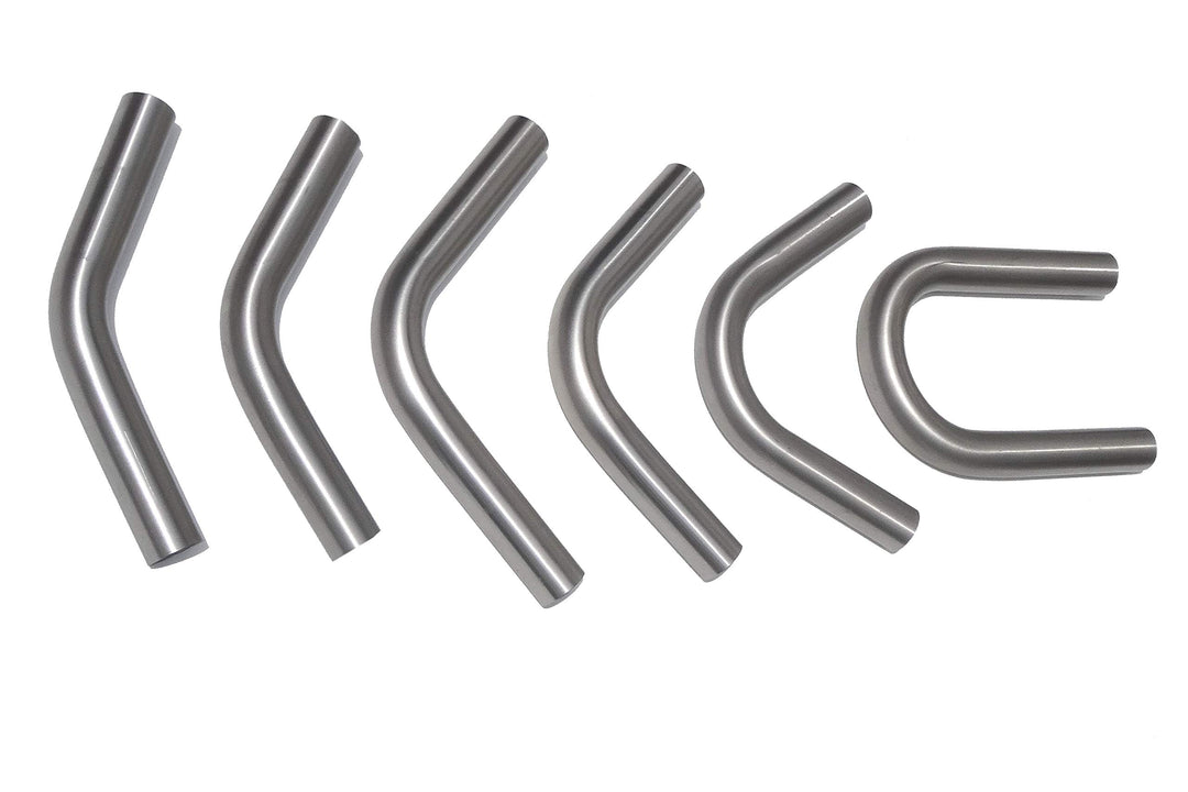 Edelstahlrohrbogen Ø 30x2mm Geländer Schweissbogen Rund Rohr geschliffen Korn 240, Abmessung:90° - Ø