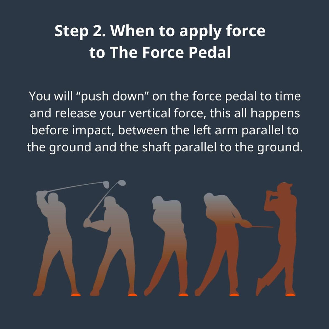 The Force Pedal - Golf Trainingshilfe - Erhöhung der Schlägerkopfgeschwindigkeit - Bodenreaktionskra
