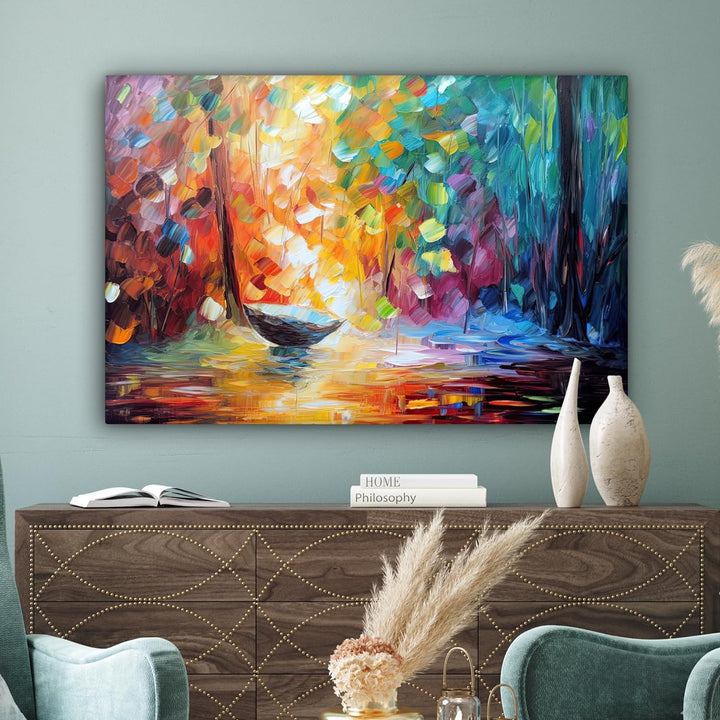 MuchoWow© Leinwandbild Gross 120x80 cm XXL Dekoration Wohnzimmer Bilder Aufhängen Wall Decoration Li